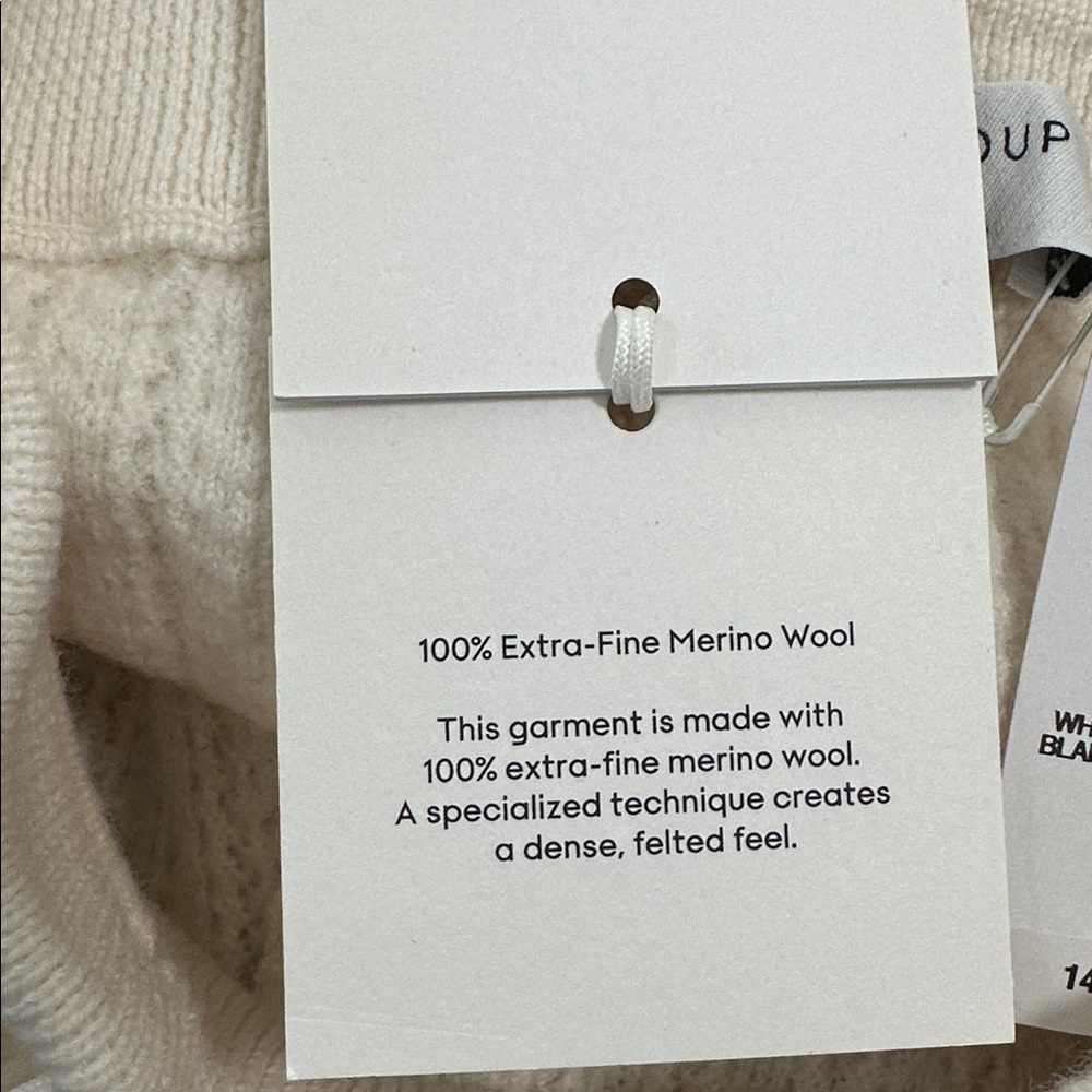 💕 ARITZIA The Group Lloyd Extra Fine Marino Wool Set Size S\M - Picture 9 of 11
